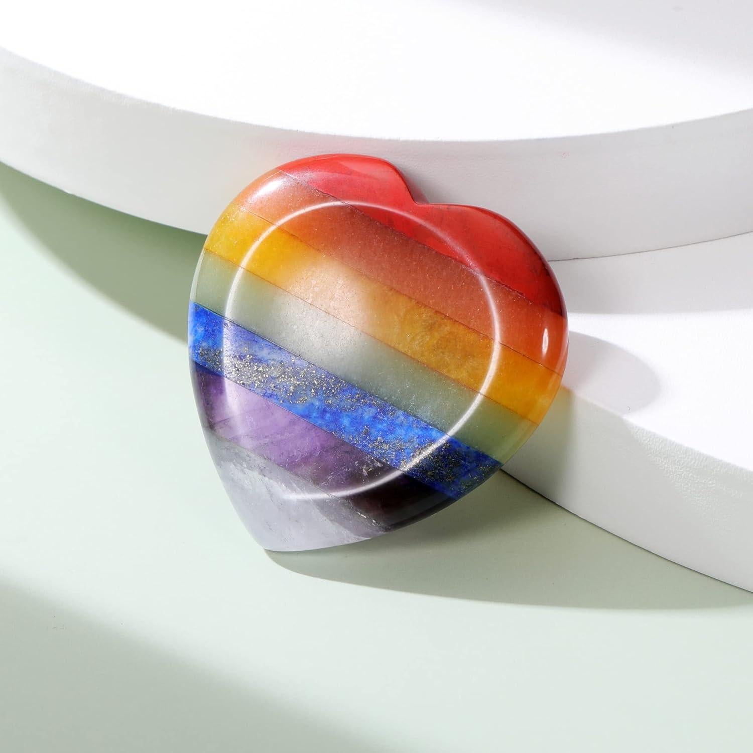 Piedra de Preocupación Chakra GEHECRST Corazón 40x40mm