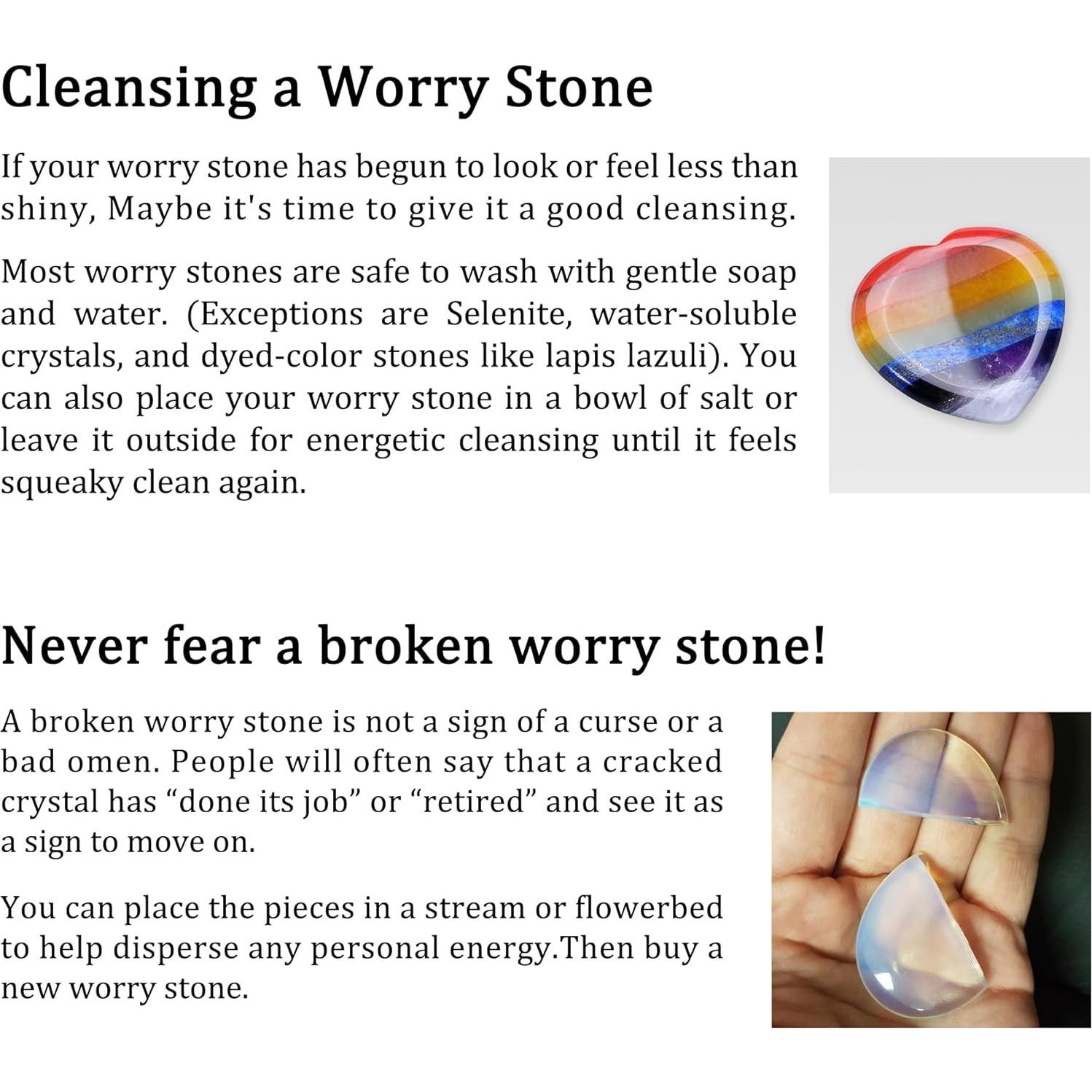 Piedra de Preocupación Chakra GEHECRST Corazón 40x40mm