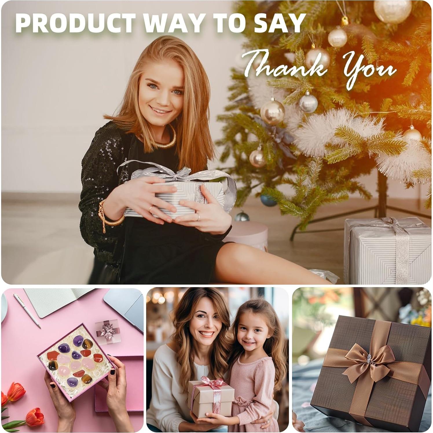 Juego de 19 Piezas de Cristales Naturales Pulidos LEEHON