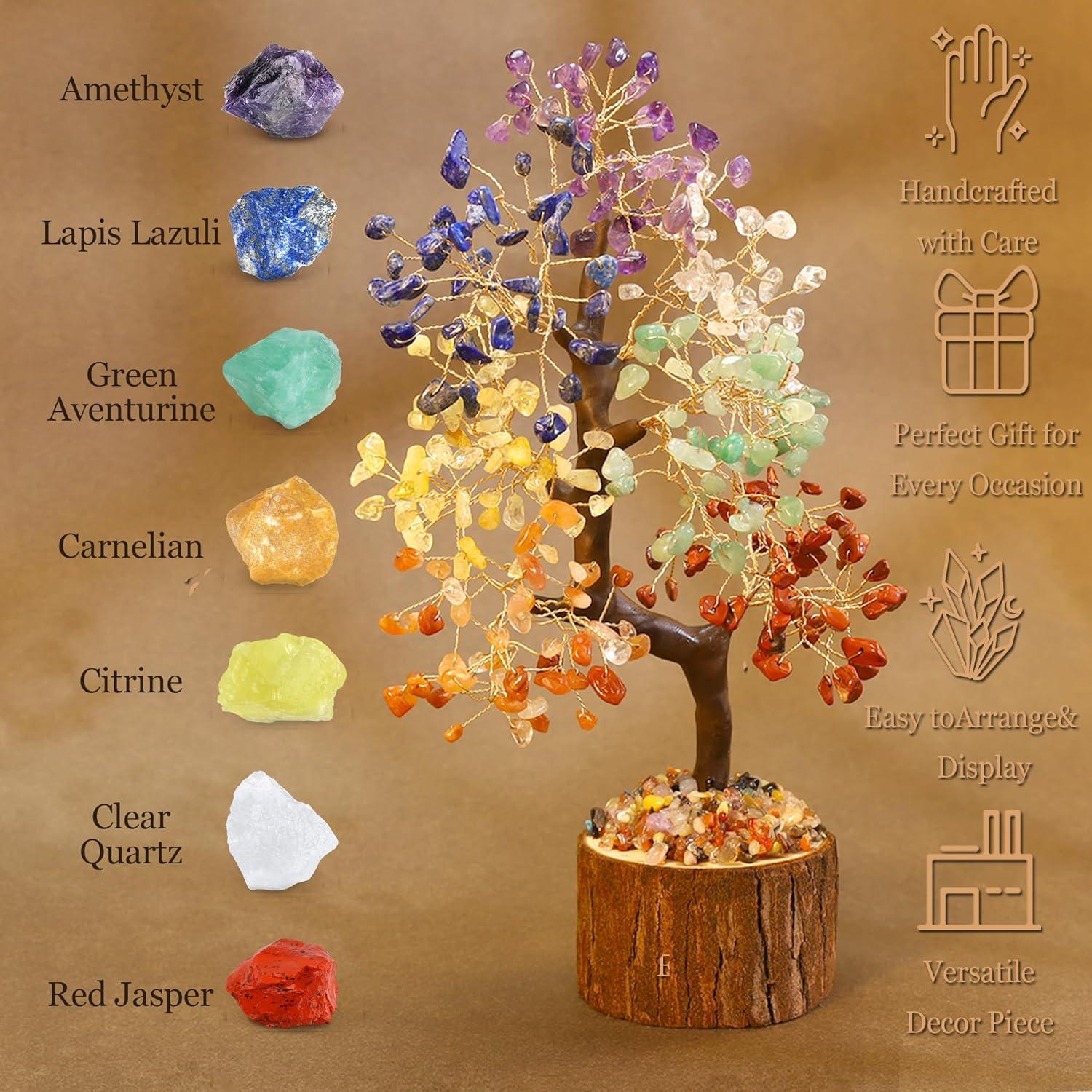 Árbol de Cristales de 7 Chakras MAIBAOTA - Decoración Espiritual