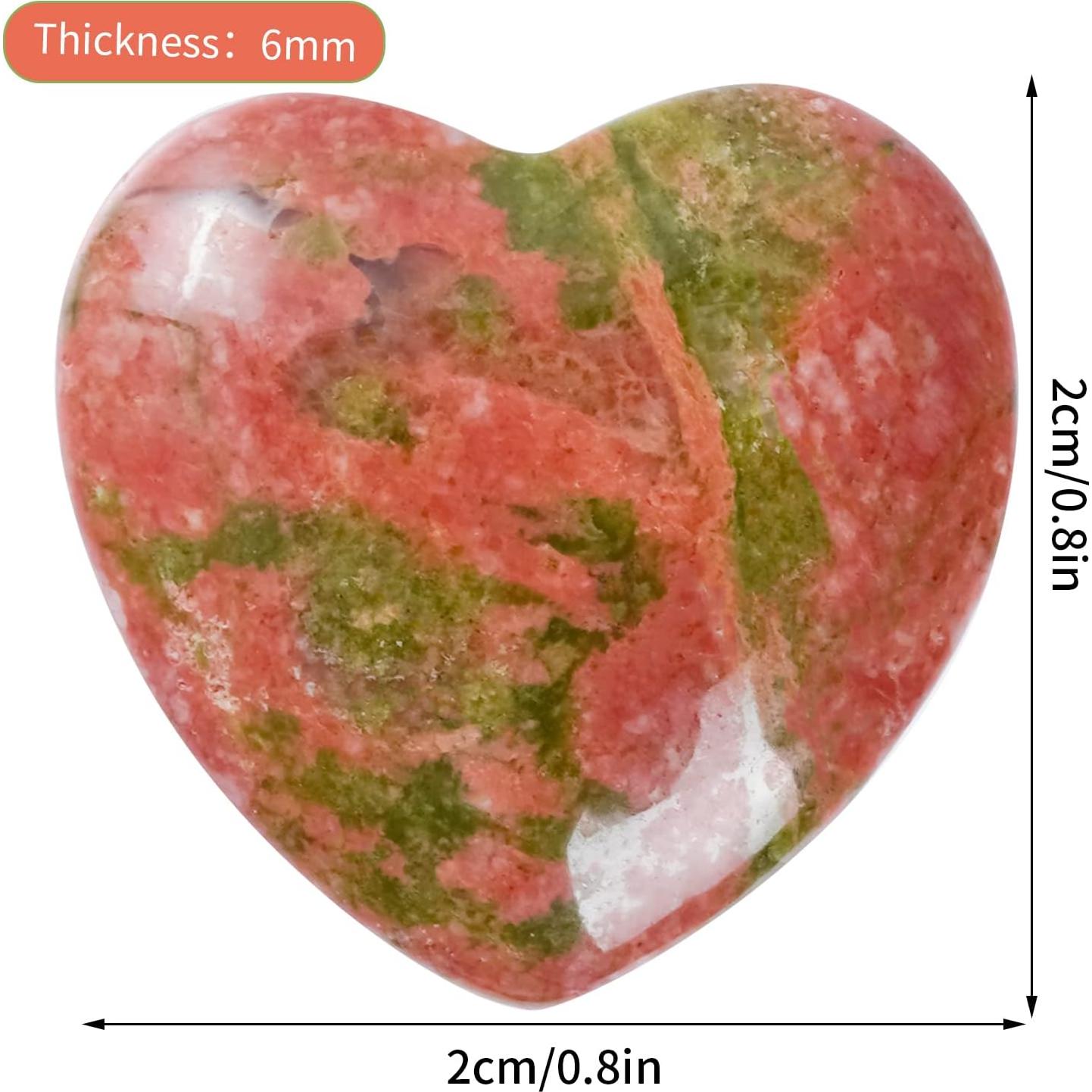 Conjunto de 15 Piedras de Chakra Corazón Marrywindix 20mm