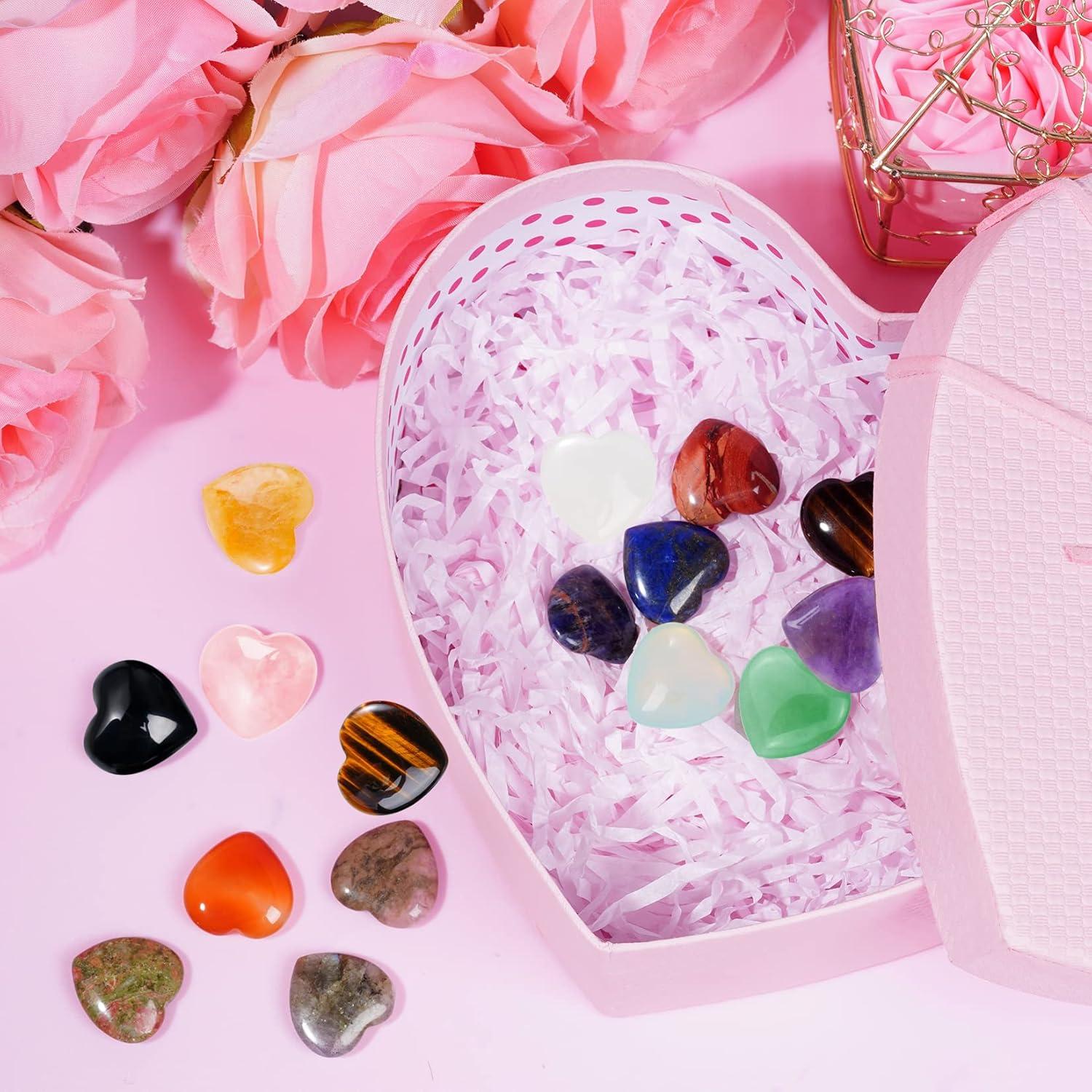 Conjunto de 15 Piedras de Chakra Corazón Marrywindix 20mm