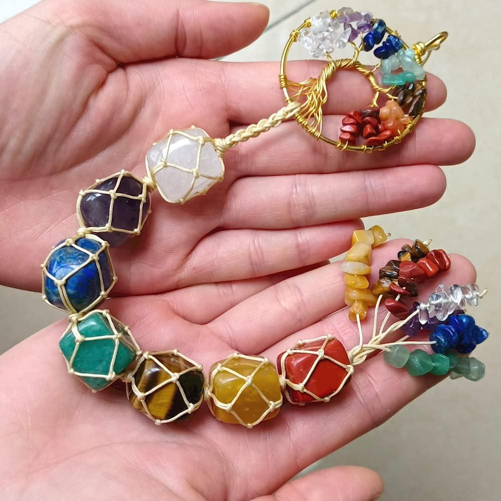 Árbol de la Vida 7 Chakras Anjiucc Hecho a Mano 27.9 cm