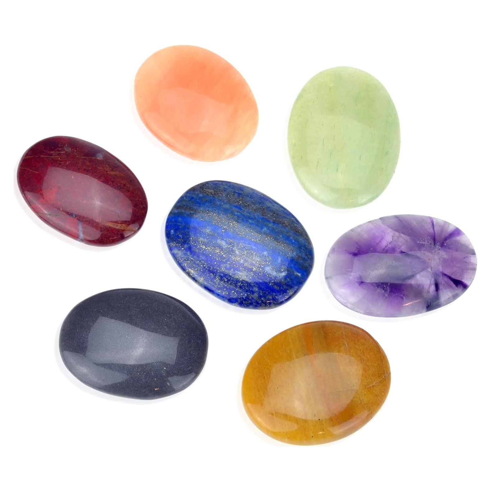 Set de 7 Piedras Chakra para Equilibrio y Sanación - 119g