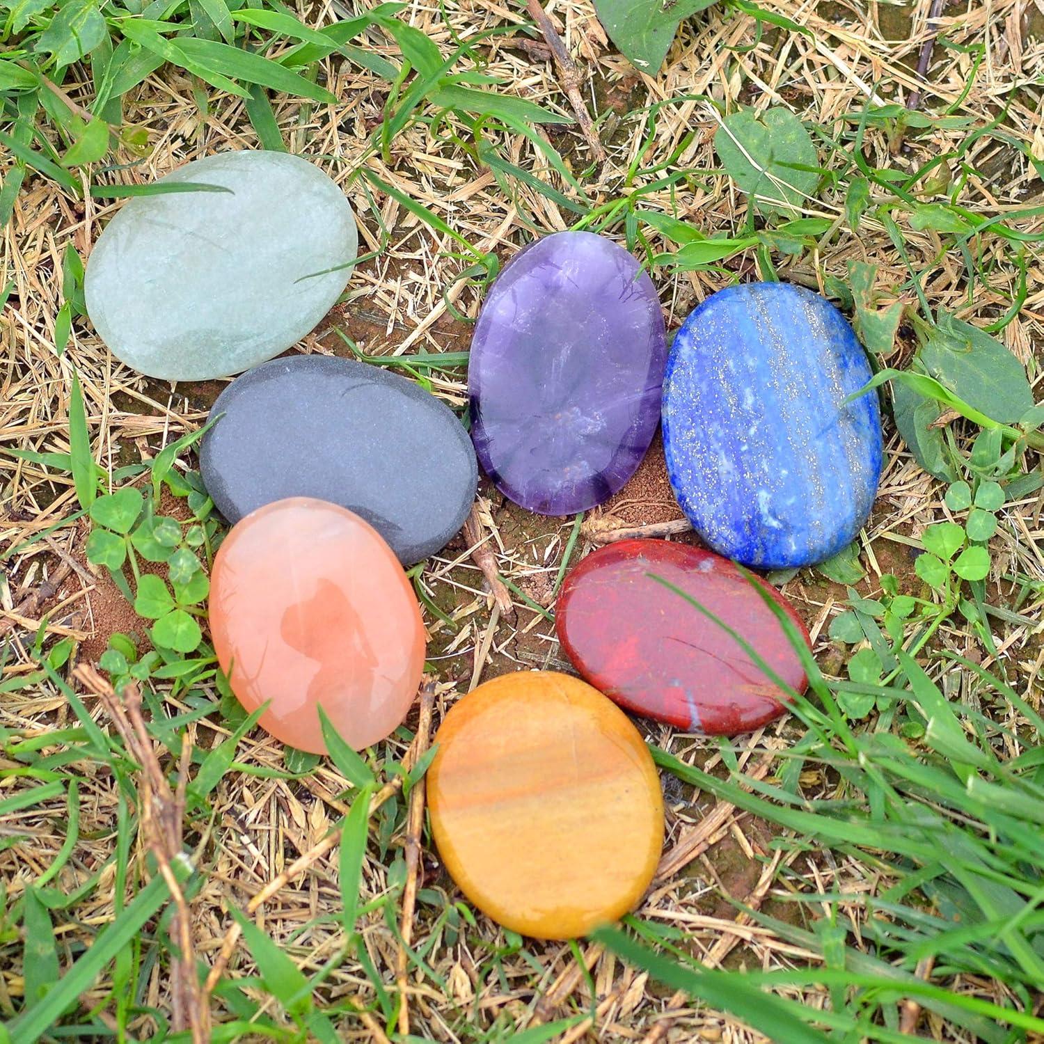 Set de 7 Piedras Chakra para Equilibrio y Sanación - 119g