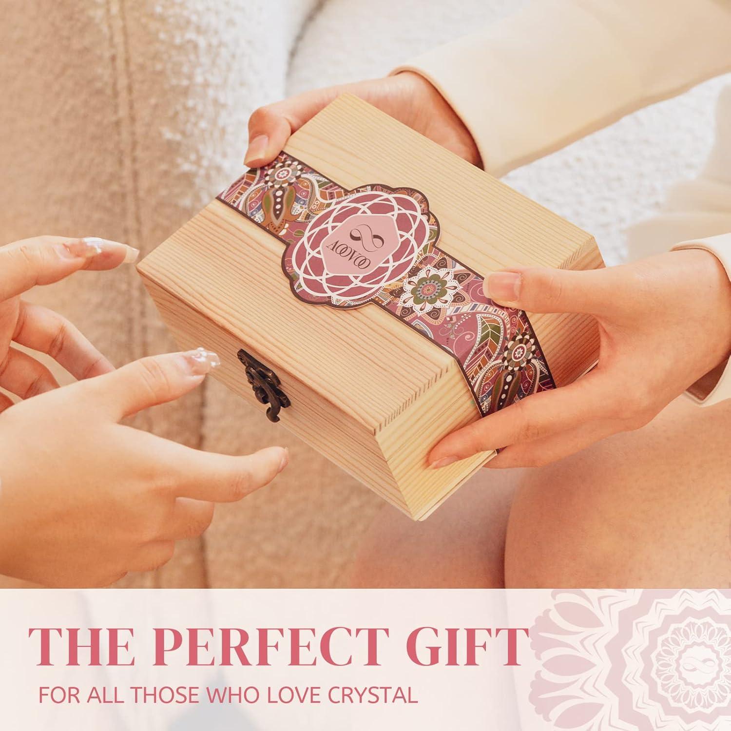 Conjunto de 31Pcs Cristales Sanadores AOOVOO con Collar