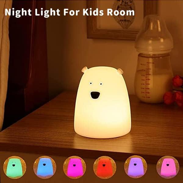 Lámpara Nocturna Oso ZKLiLi LED Suave para Niños