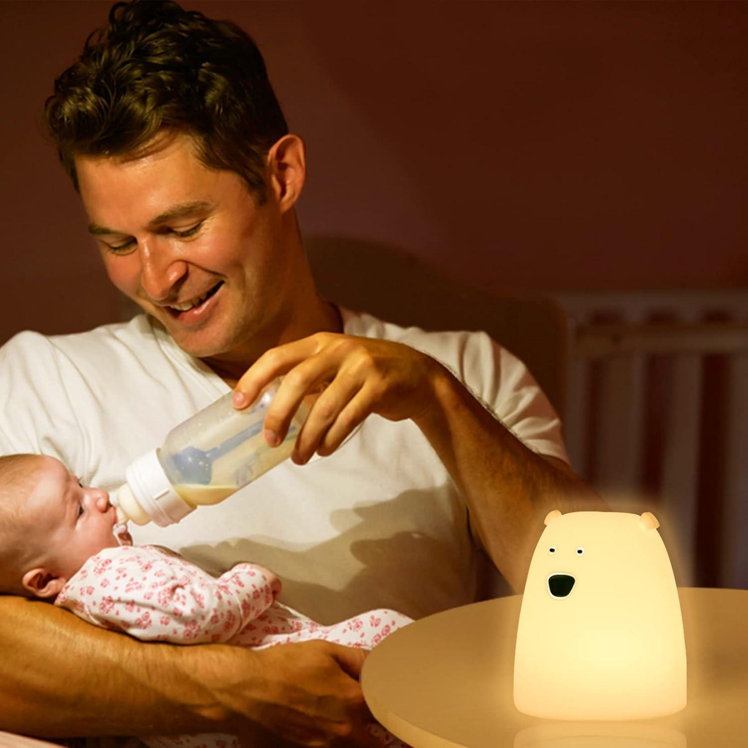 Lámpara Nocturna Oso ZKLiLi LED Suave para Niños