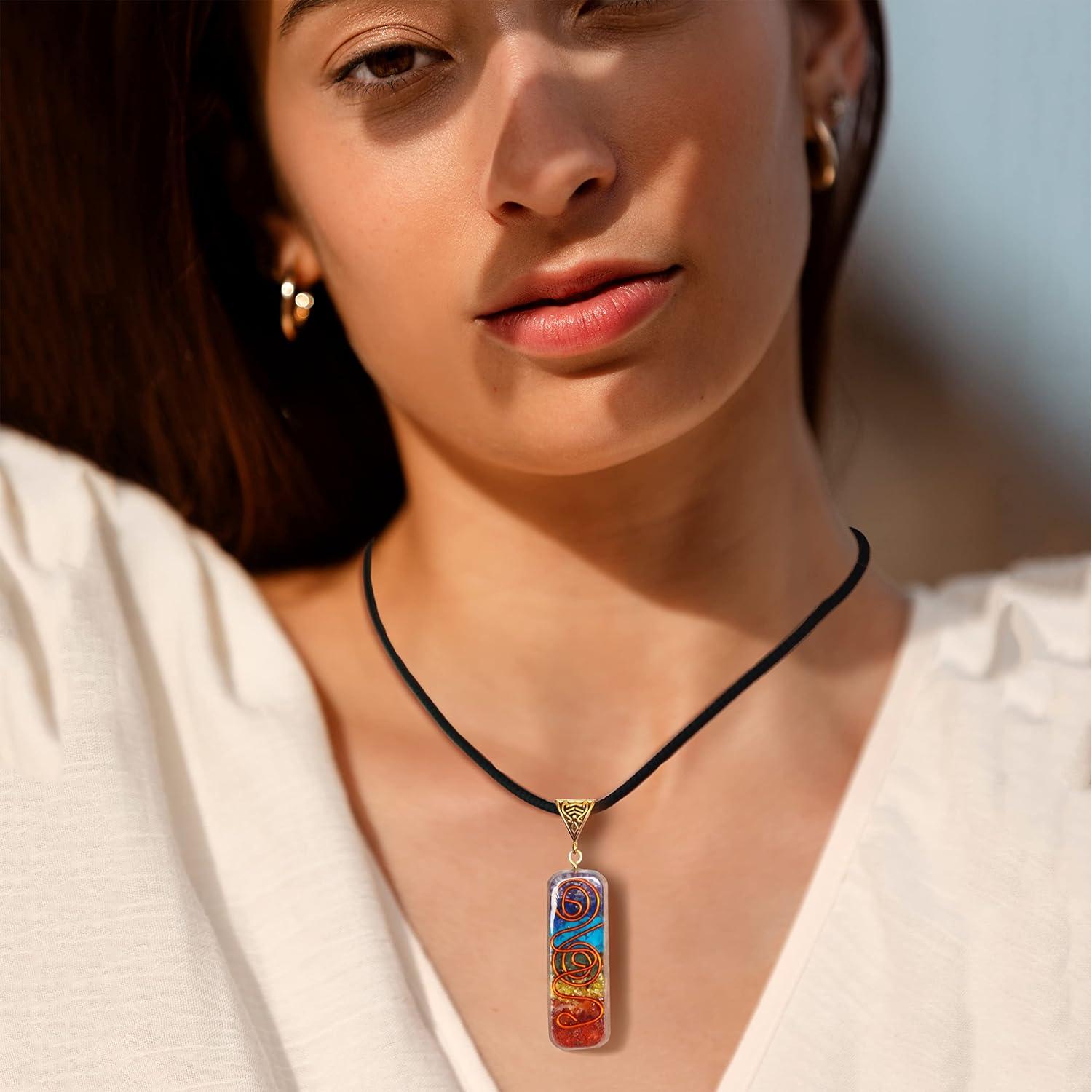 Conjunto de Collar y Pulsera de 7 Chakras Zenfulstone