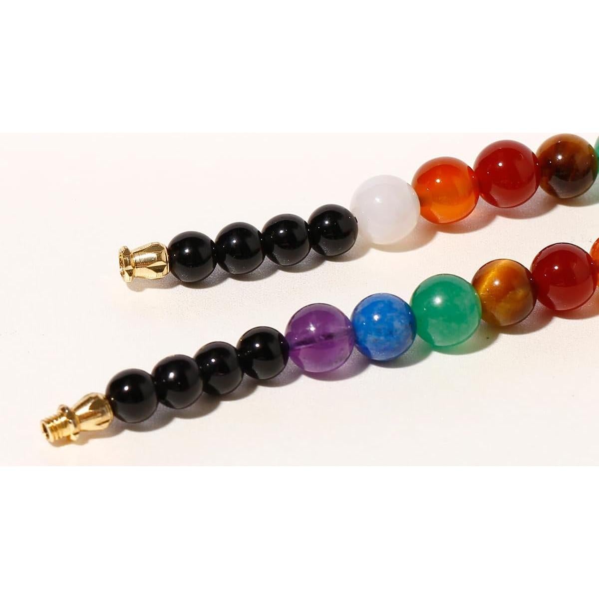 Collar de 7 Chakras Jewever 55cm Cristales 8mm Unisex