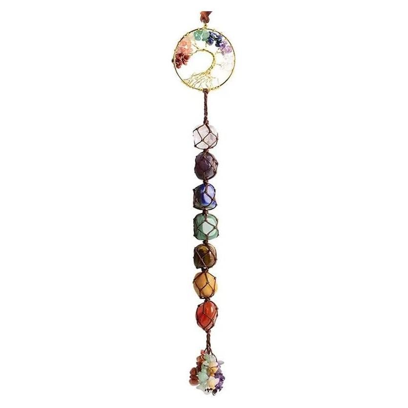 Árbol de la Vida 7 Piedras Chakra Fmelut 27.9 cm Decoración