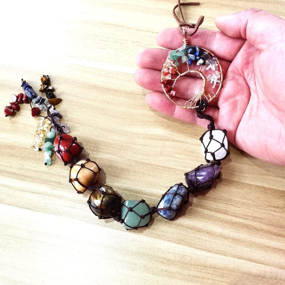 Árbol de la Vida 7 Piedras Chakra Fmelut 27.9 cm Decoración