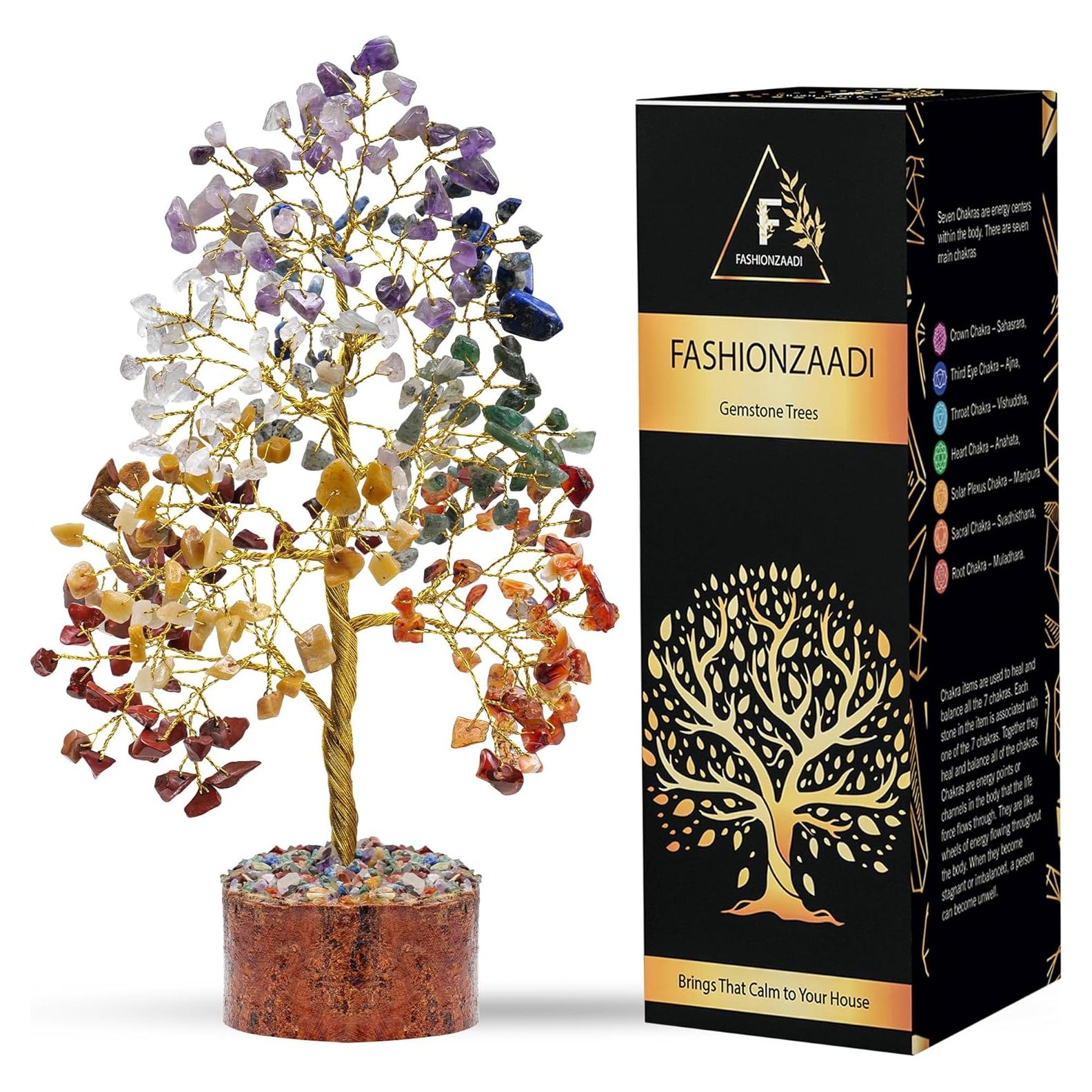 Árbol de la Vida 7 Chakras SUBYATH CRYSTAL 25.4 cm