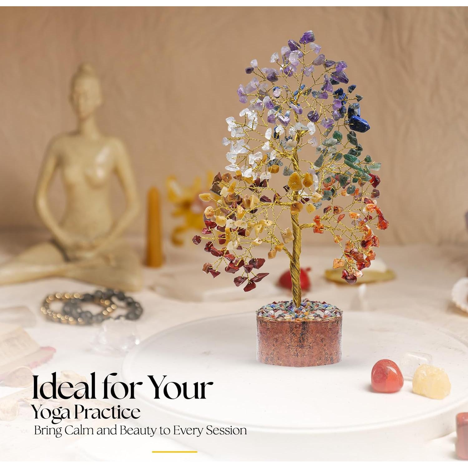 Árbol de la Vida 7 Chakras SUBYATH CRYSTAL 25.4 cm