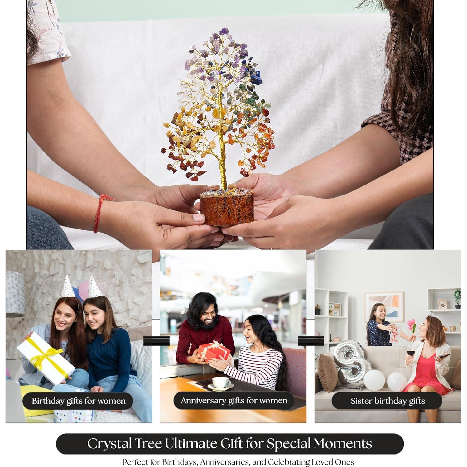 Árbol de la Vida 7 Chakras SUBYATH CRYSTAL 25.4 cm