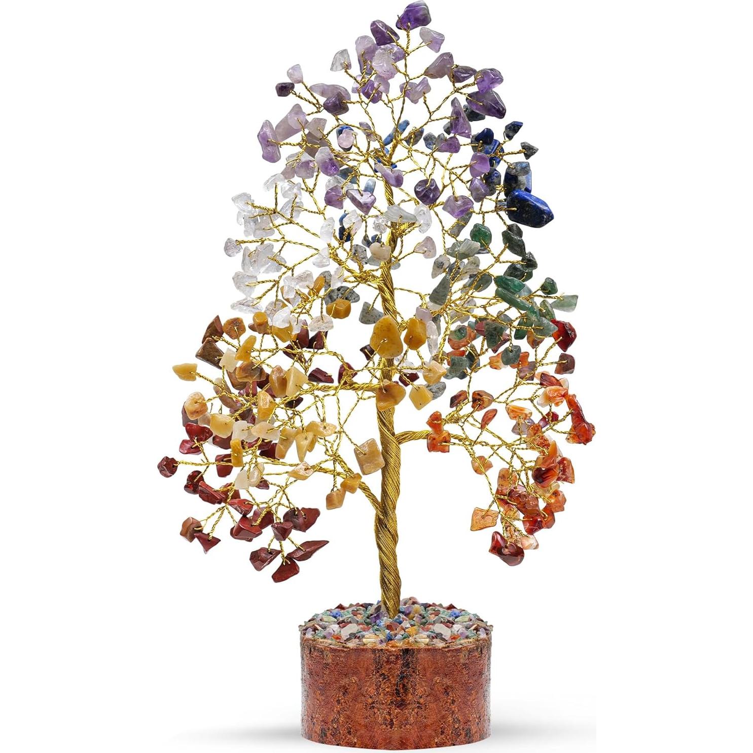 Árbol de la Vida 7 Chakras SUBYATH CRYSTAL 25.4 cm