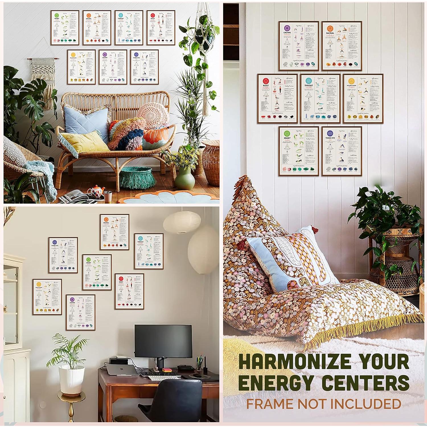 Póster de Yoga 7 Chakras 97 Decor 20.32x25.4 cm Mate