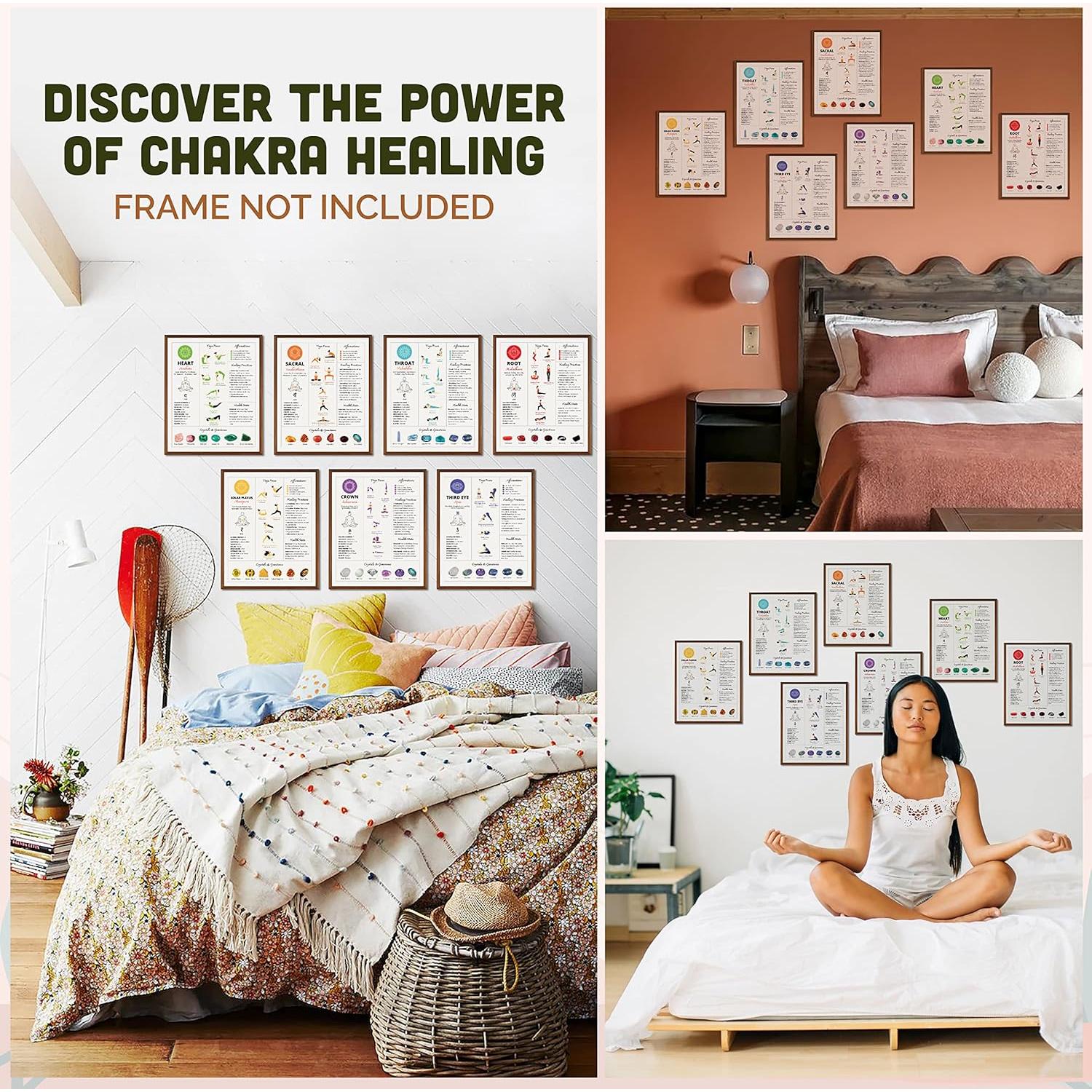 Póster de Yoga 7 Chakras 97 Decor 20.32x25.4 cm Mate