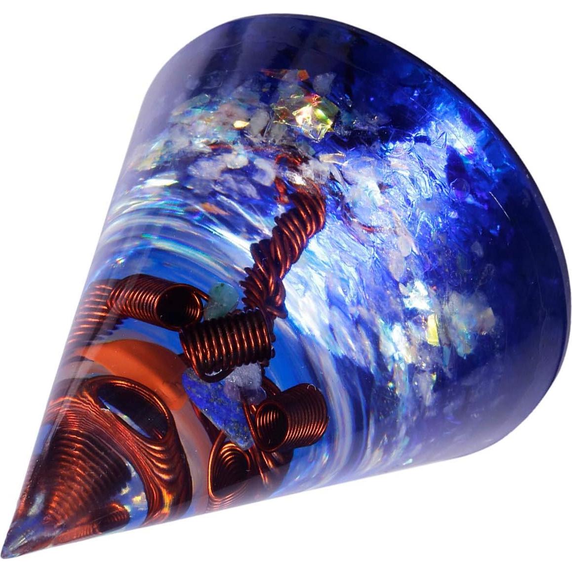 Pirámide Cónica Orgonita Mookaitedecor 6.99 cm Energía Positiva