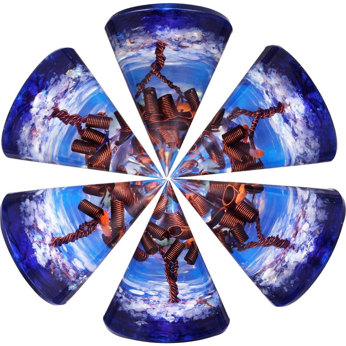 Pirámide Cónica Orgonita Mookaitedecor 6.99 cm Energía Positiva