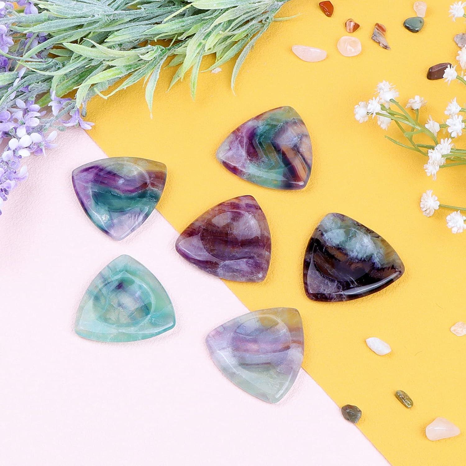 Piedra de Preocupación Fluorita Arcoíris 4.1cm para Ansiedad