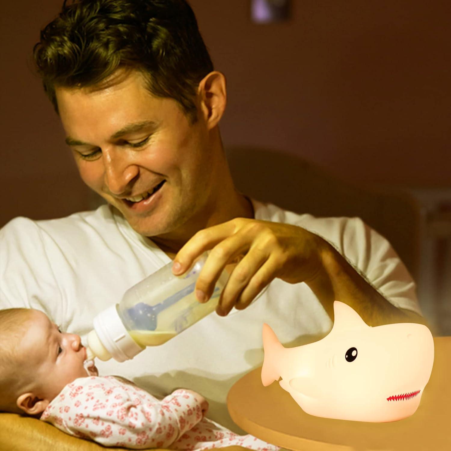 Luz Nocturna Tiburón ZKLiLi LED Recargable para Niños