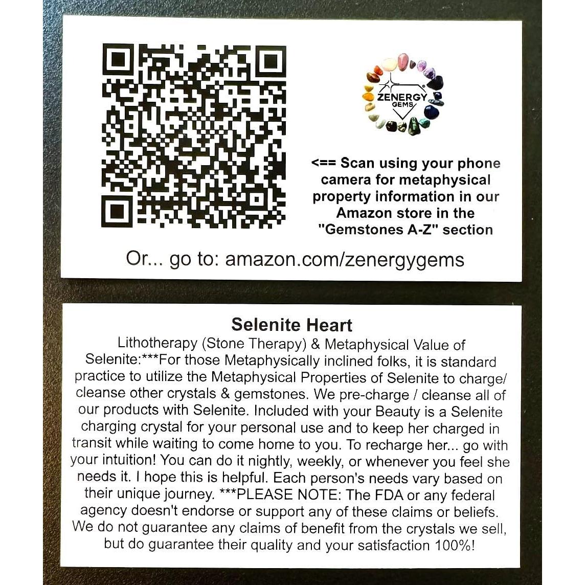 Collar de Piedra Natural Zenergy Gems con Cargador de Selenita