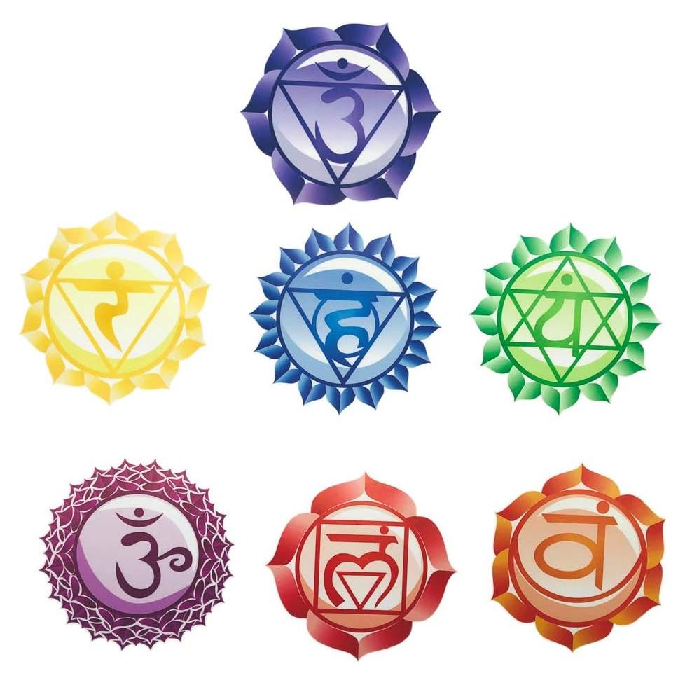 Calcomanías de Pared Chakra Maydahui - 7 Piezas 13cm