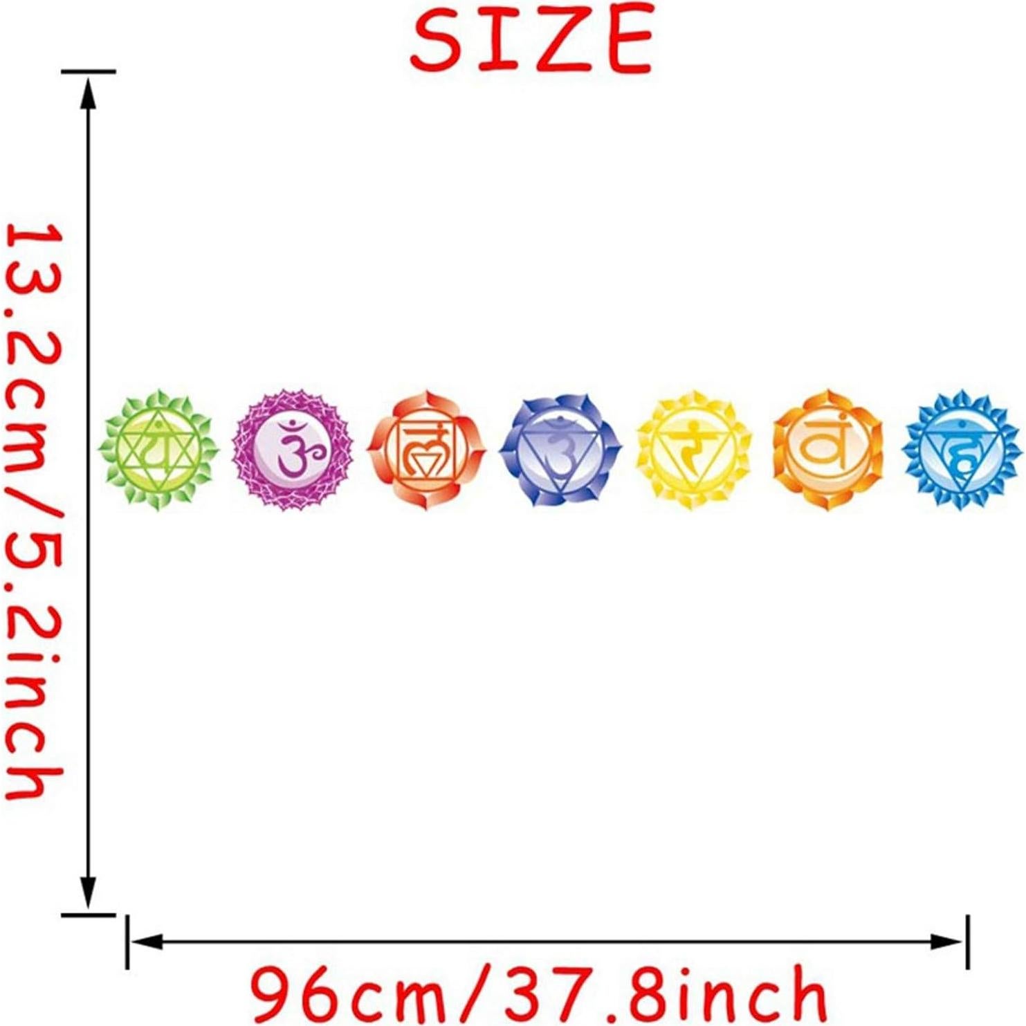 Calcomanías de Pared Chakra Maydahui - 7 Piezas 13cm