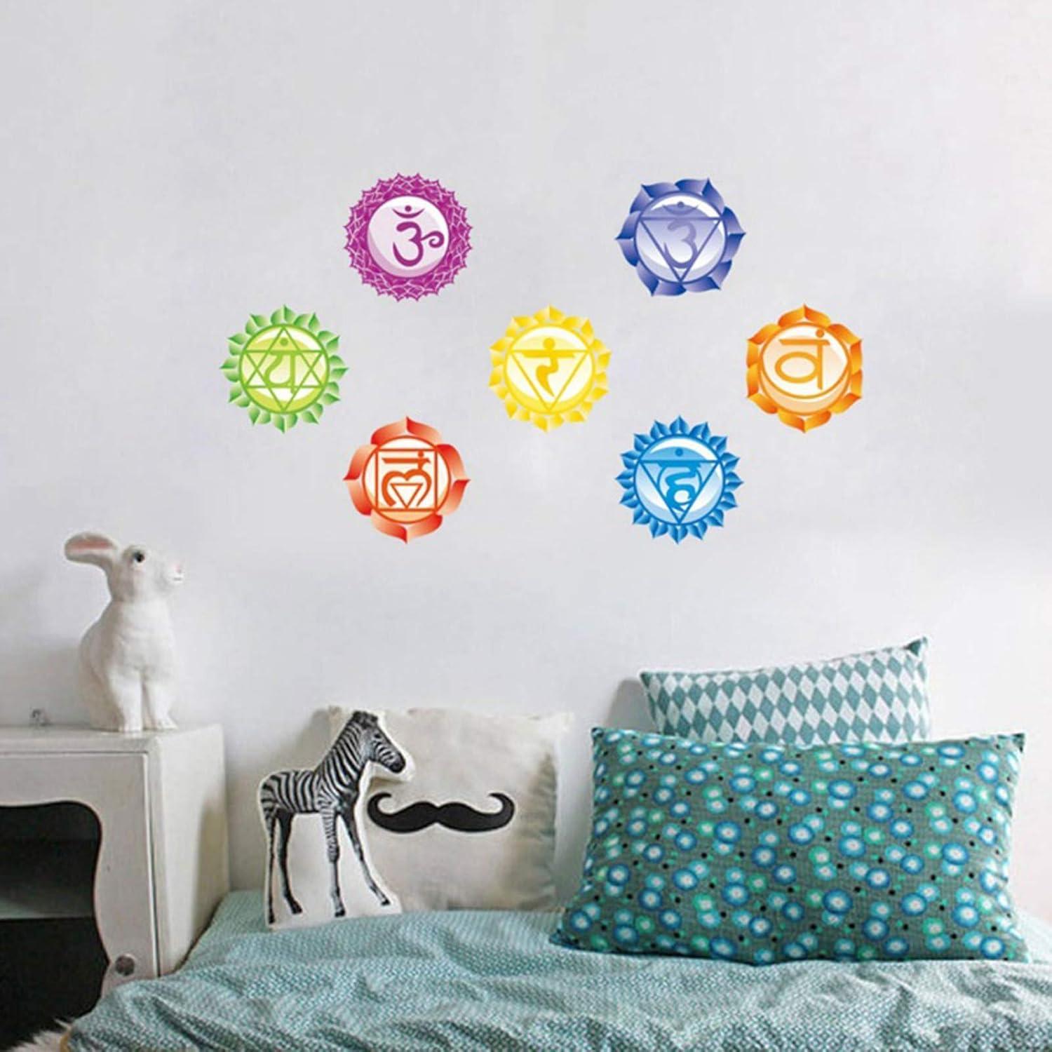 Calcomanías de Pared Chakra Maydahui - 7 Piezas 13cm