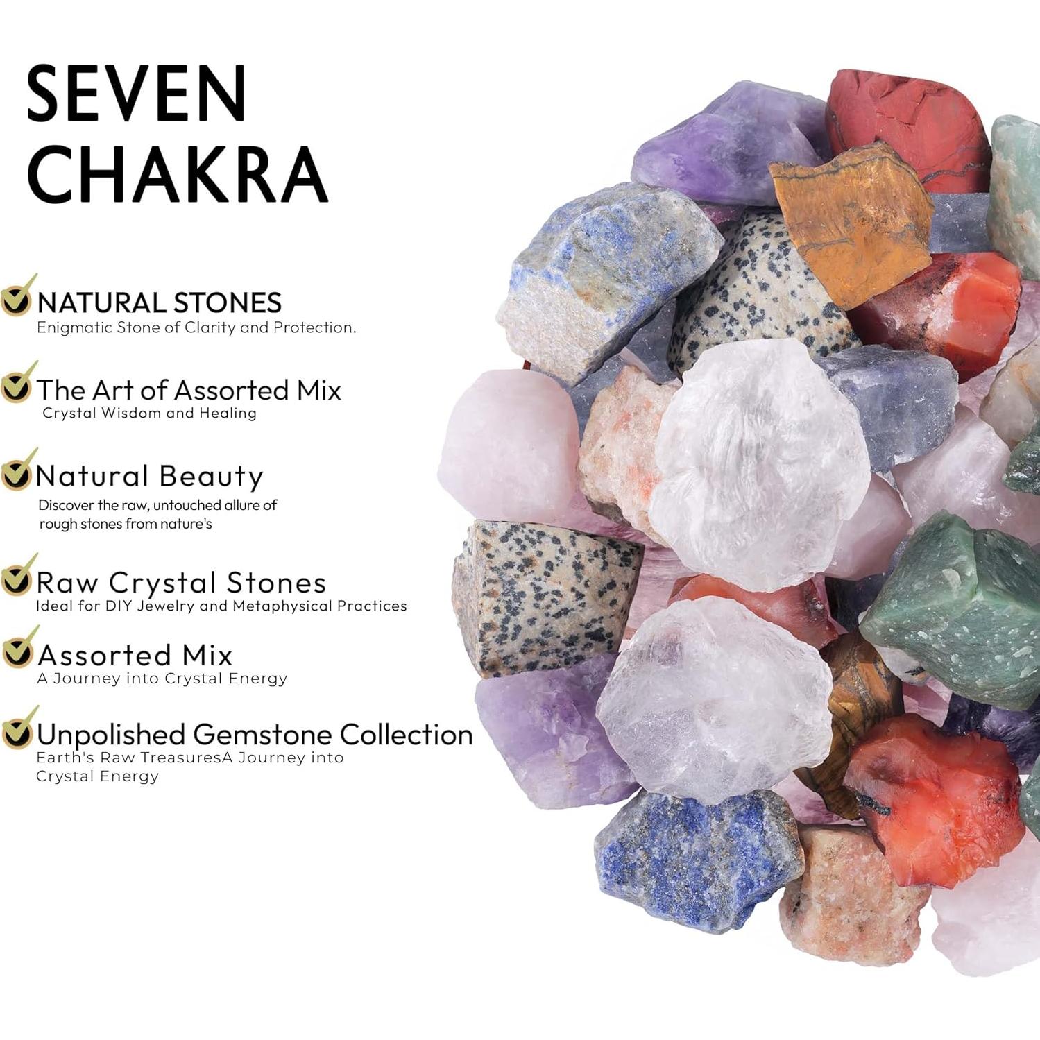 Cristales en Bruto de Siete Chakras YATSKIA 460g