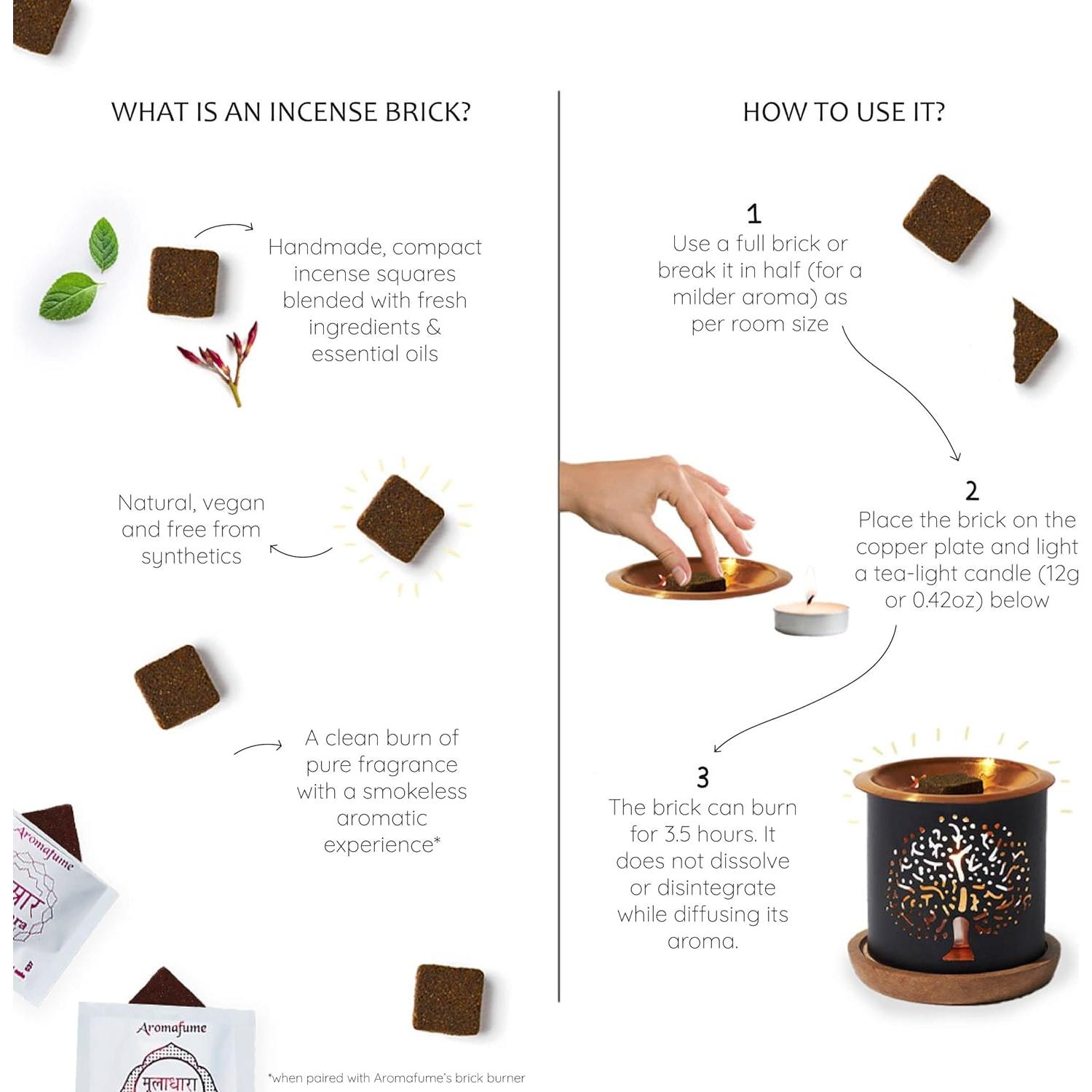 Caja de Incienso Chakra Aromafume con Quemador Árbol de la Vida