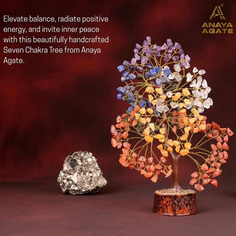 Árbol de Cristales Chakra ANAYA AGATE - Decoración Espiritual