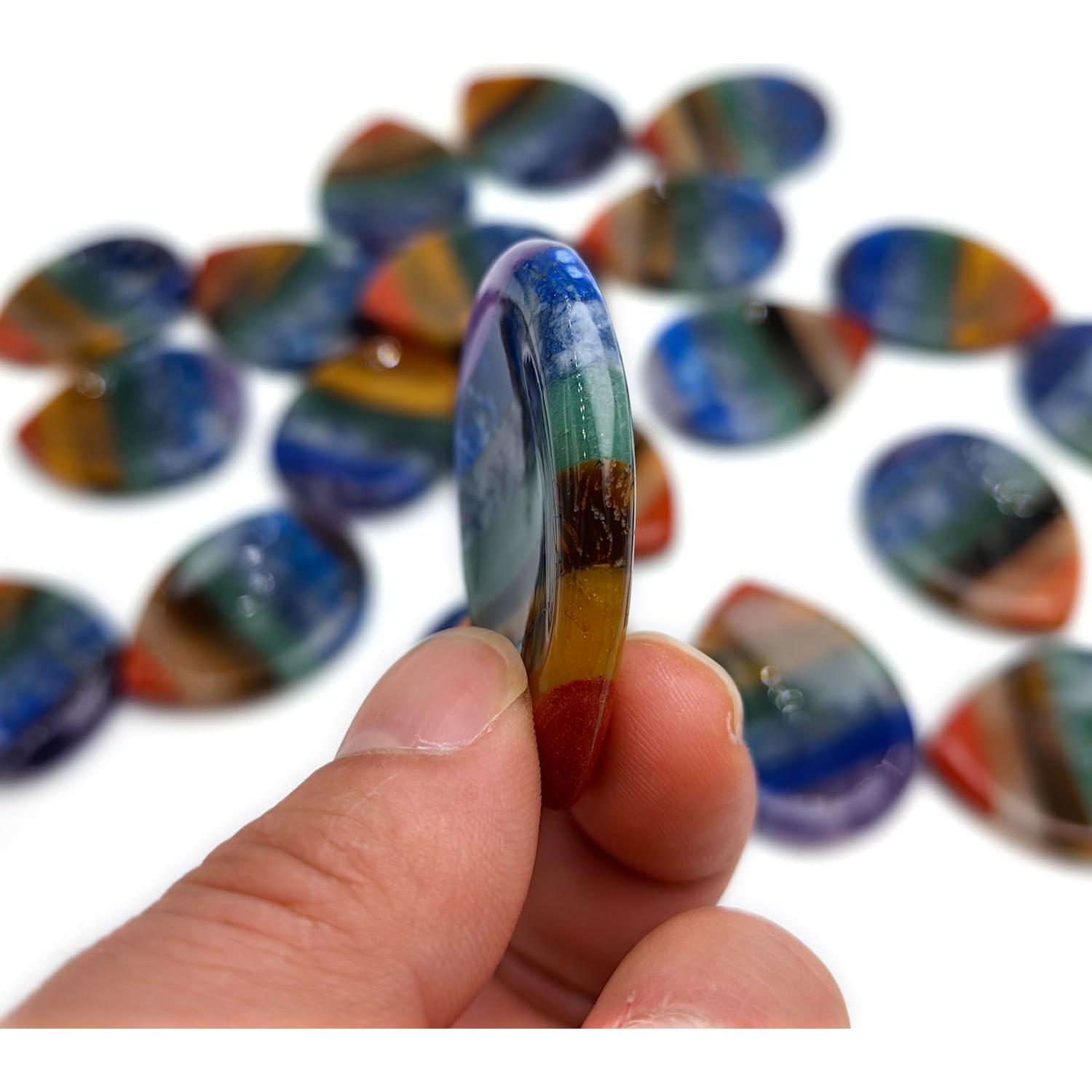 Piedra de Preocupación Chakra Natural - Alivio de Estrés 35mm