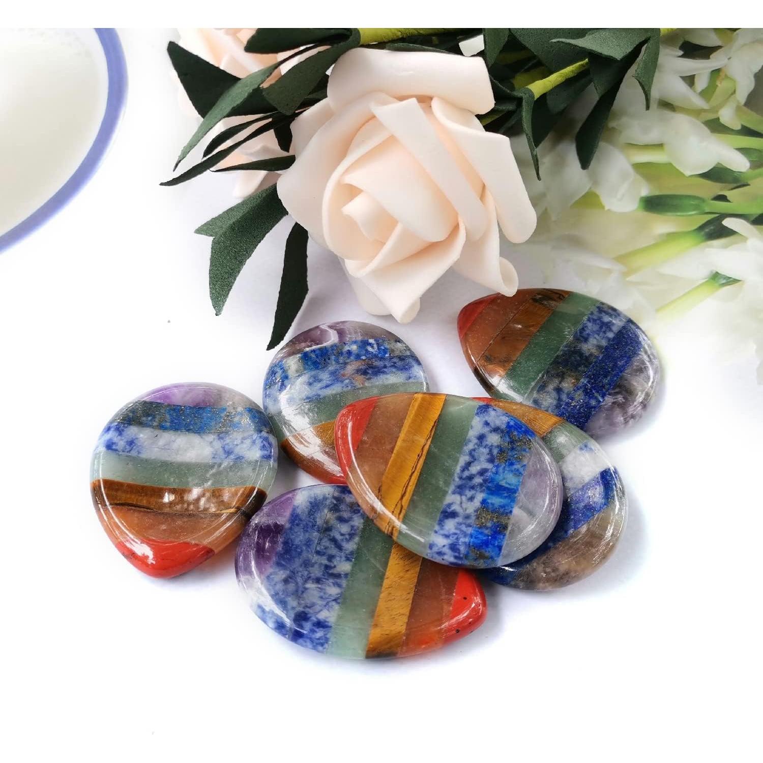 Piedra de Preocupación Chakra Natural - Alivio de Estrés 35mm