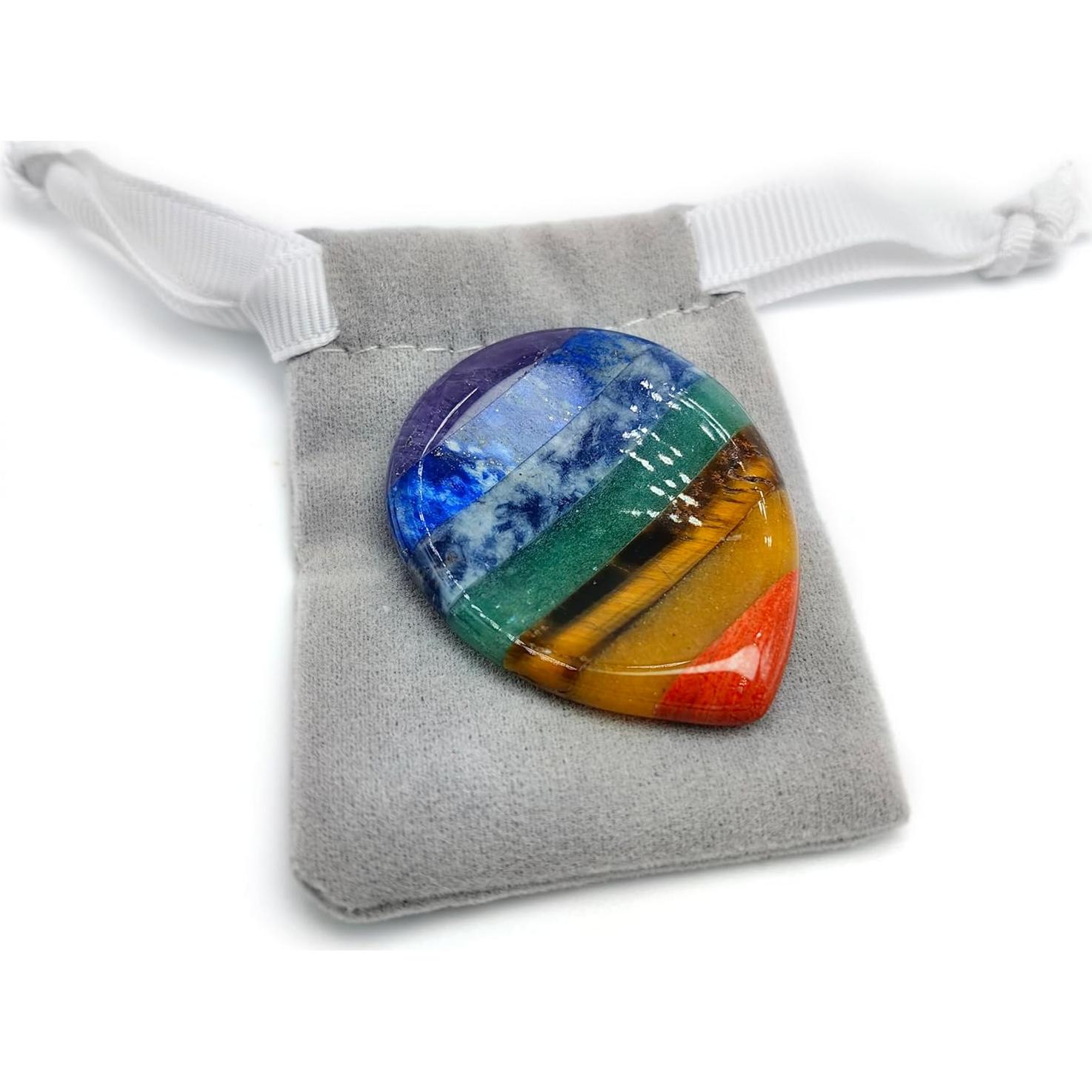 Piedra de Preocupación Chakra Natural - Alivio de Estrés 35mm