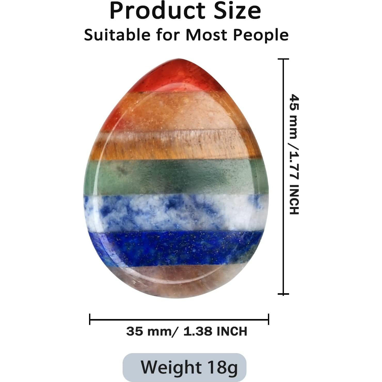 Piedra de Preocupación Chakra Natural - Alivio de Estrés 35mm