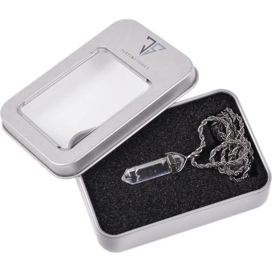 Colgante de Reiki Chakra Justinstones con Cadena de Acero 50.8 cm