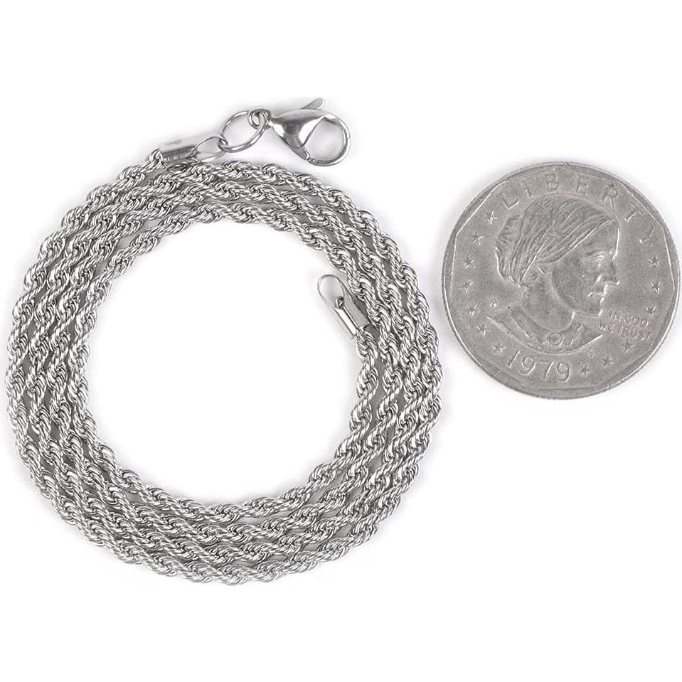 Colgante de Reiki Chakra Justinstones con Cadena de Acero 50.8 cm