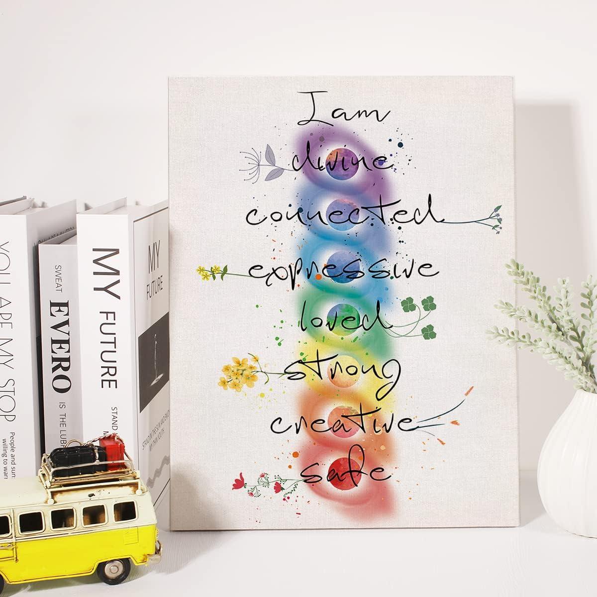 Cita de Meditación 7 Chakras Lienzo 30x38 cm JerLoe