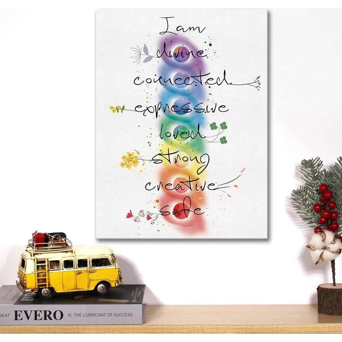 Cita de Meditación 7 Chakras Lienzo 30x38 cm JerLoe