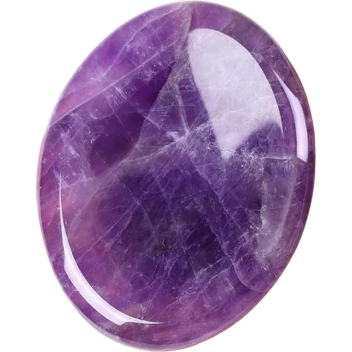 Conjunto de 3 Piedras de Preocupación Sanadoras ZONA DE SANACIÓN - Amatista, Cuarzo Rosa y Cuarzo Claro