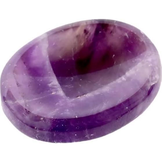 Conjunto de 3 Piedras de Preocupación Sanadoras ZONA DE SANACIÓN - Amatista, Cuarzo Rosa y Cuarzo Claro