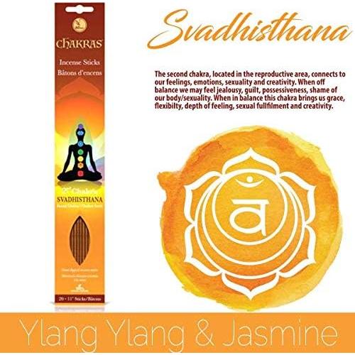 Conjunto de 140 Varitas de Incienso Natural Chakras - 100% Natural