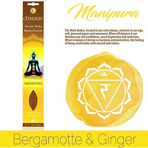 Conjunto de 140 Varitas de Incienso Natural Chakras - 100% Natural