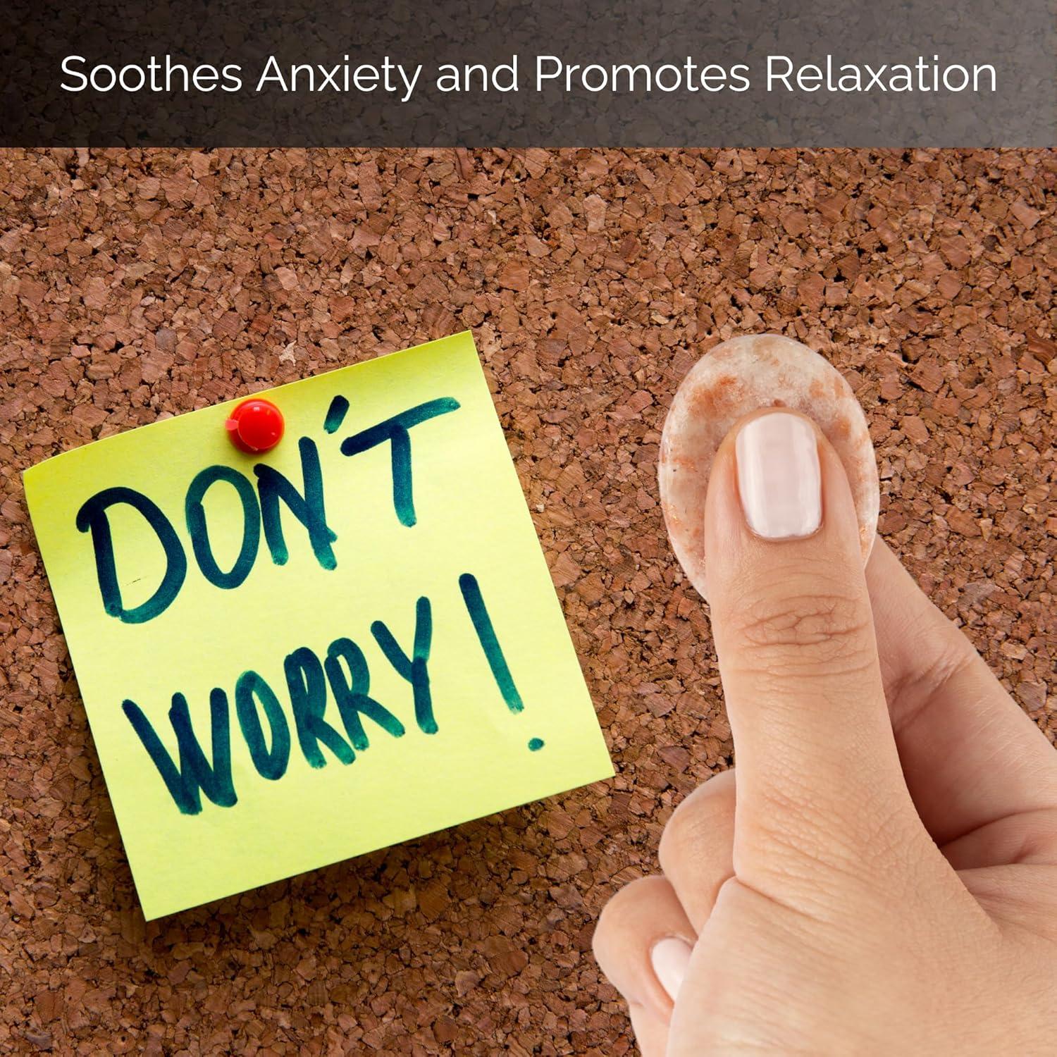 Piedra de Preocupación Sunstone - Alivio de Estrés y Meditación