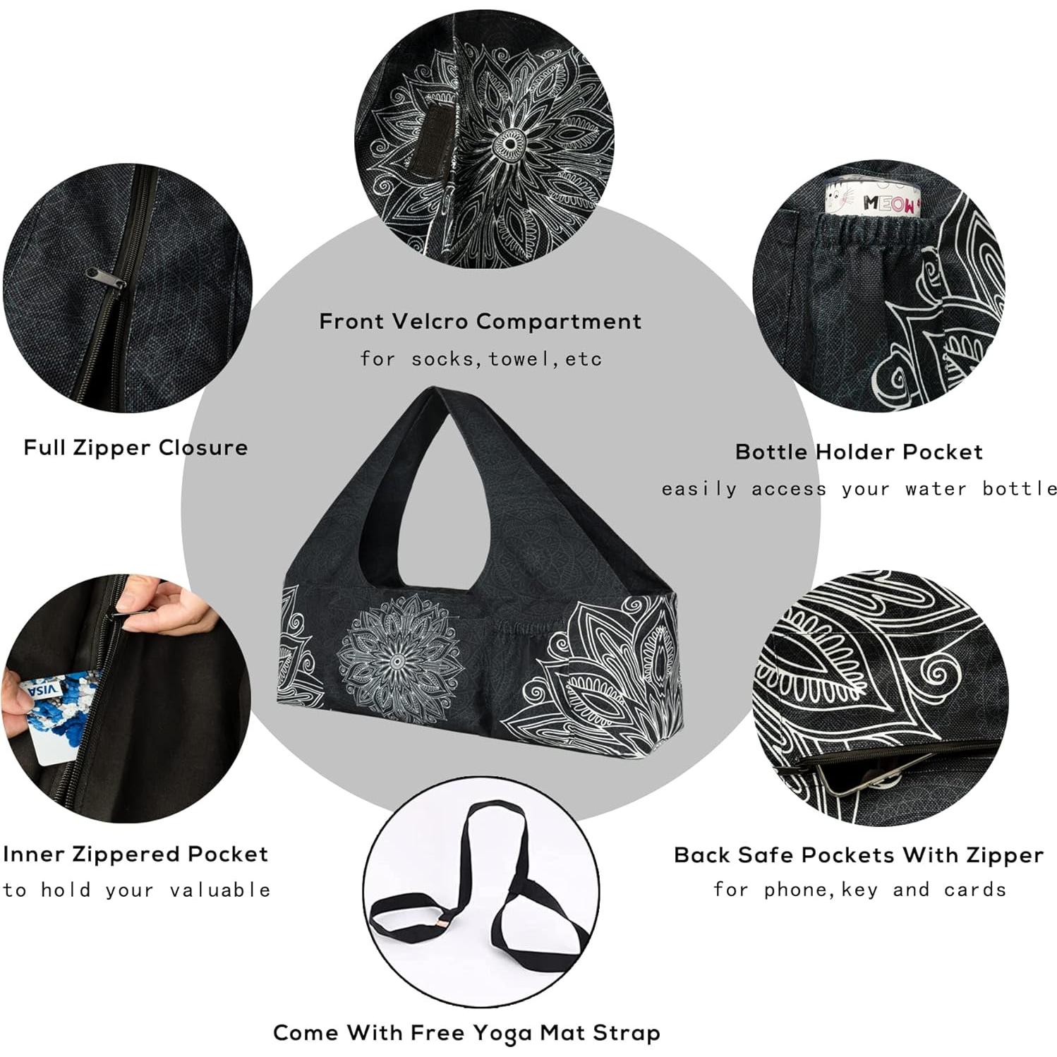 Bolsa de Yoga BagYG Grande con Correa y Multi-bolsillos