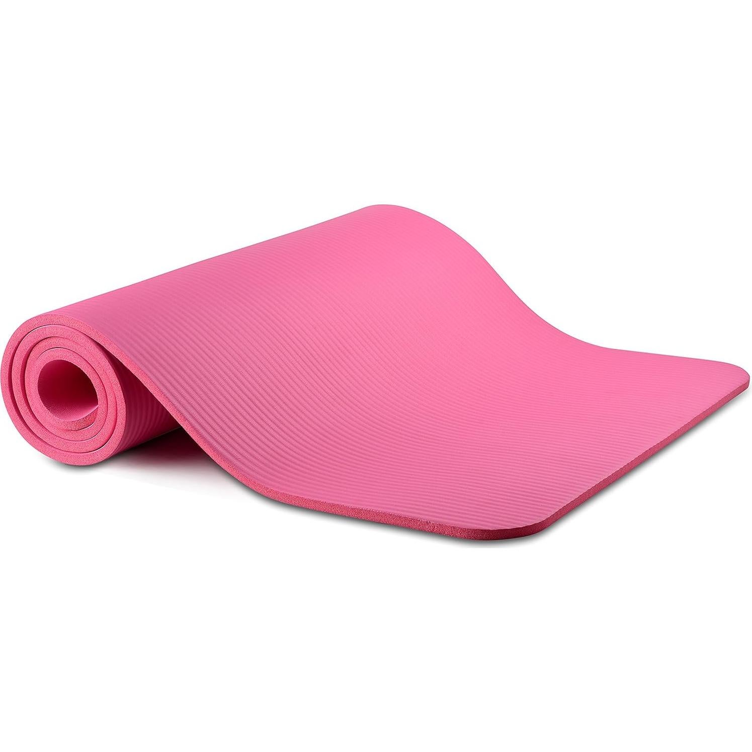 Alfombrilla de Yoga Fitvids Rosa 1.27 cm Antideslizante