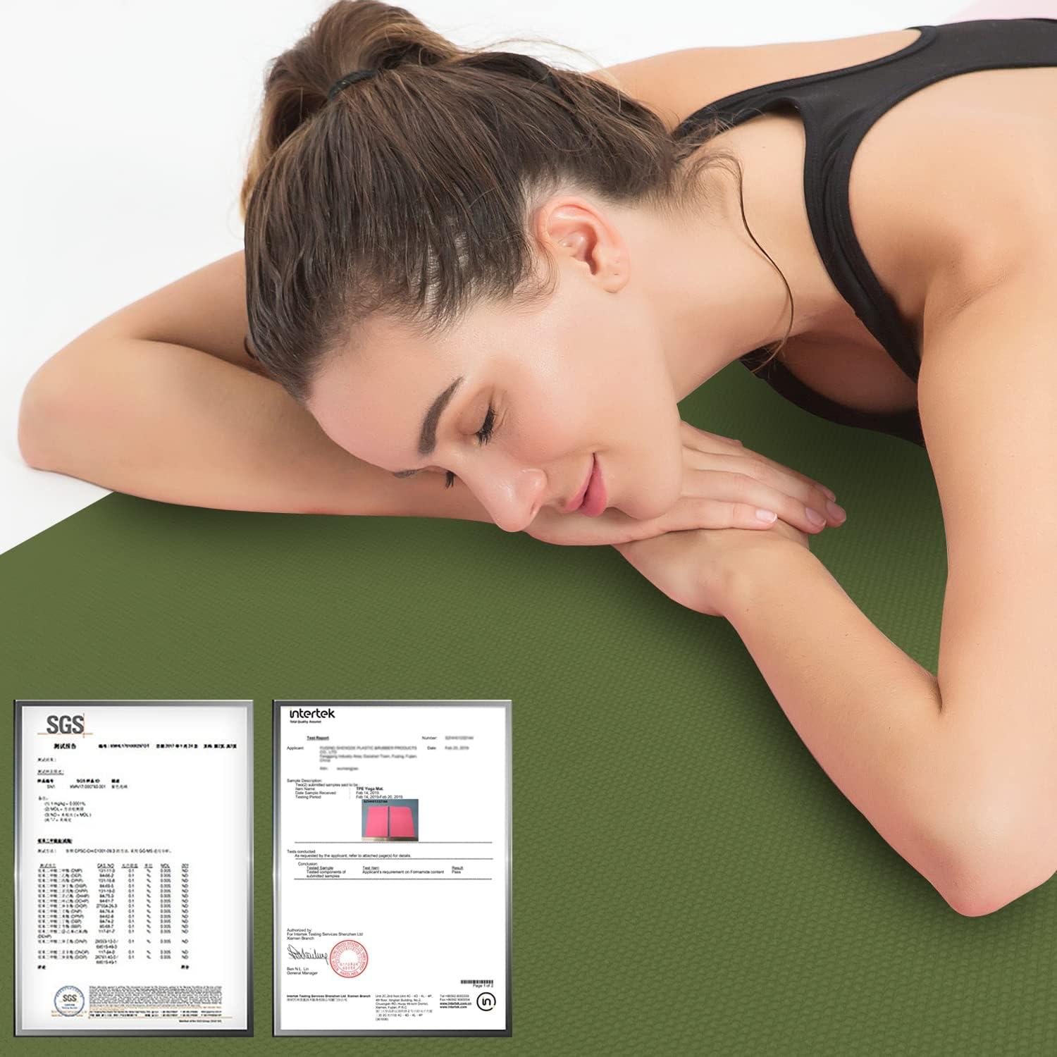 Alfombrilla de Yoga Hatha Yoga TPE Antideslizante 182.88x68.58cm