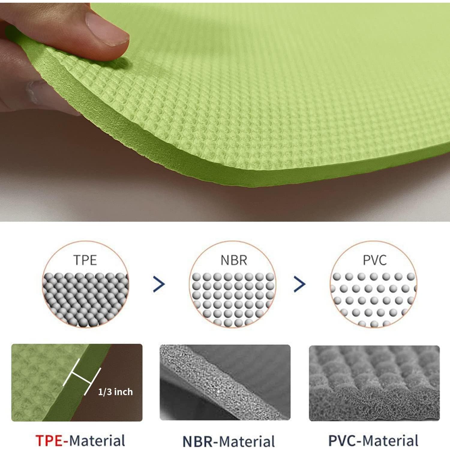 Alfombrilla de Yoga Hatha Yoga TPE Antideslizante 182.88x68.58cm